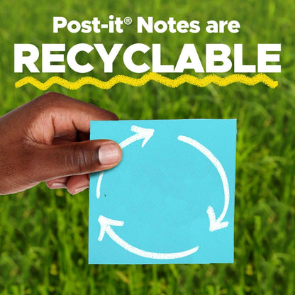 Post-it Super Sticky Pop-up Notes, 3" x 3", Supernova Neons Collection, 90 Sheets/Pad, 18 Pads/Pack