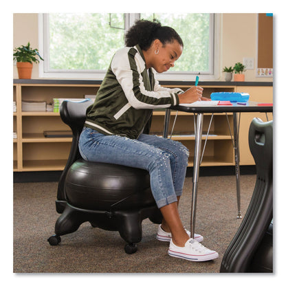 Champion Sports FitPro Ball Chair, Supports Up to 200 lb, Gray