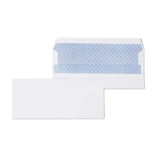 QuickStrip EasyClose Self Seal Security Tinted #10 Business Envelopes, 4 1/8" x 9 1/2", White, 500/Box
